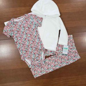Carter's Child of Mine Baby Girls Cardigan Bodysuit and Legging Set